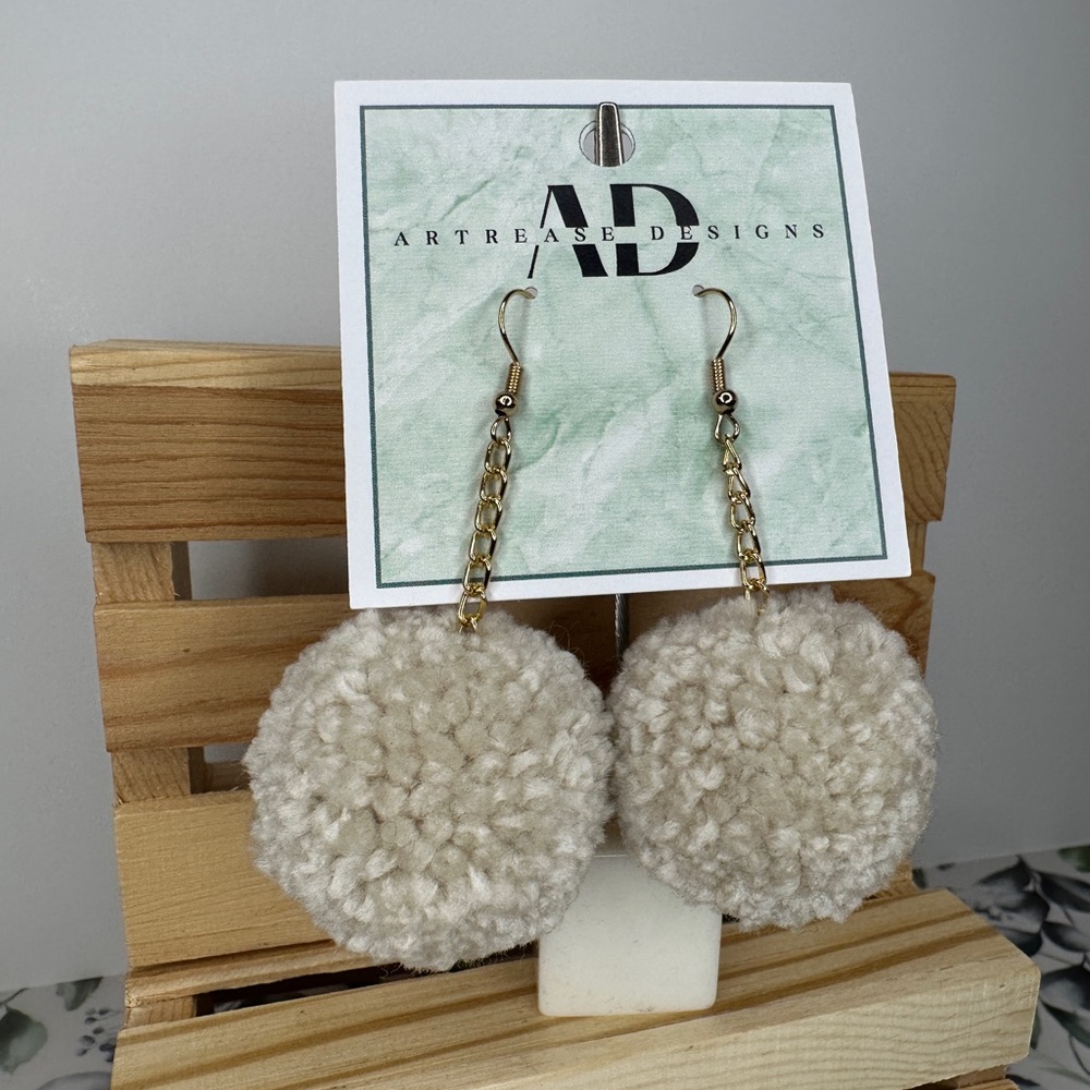 Autumn Pom Pom Earring Set - Picture 5 of 8